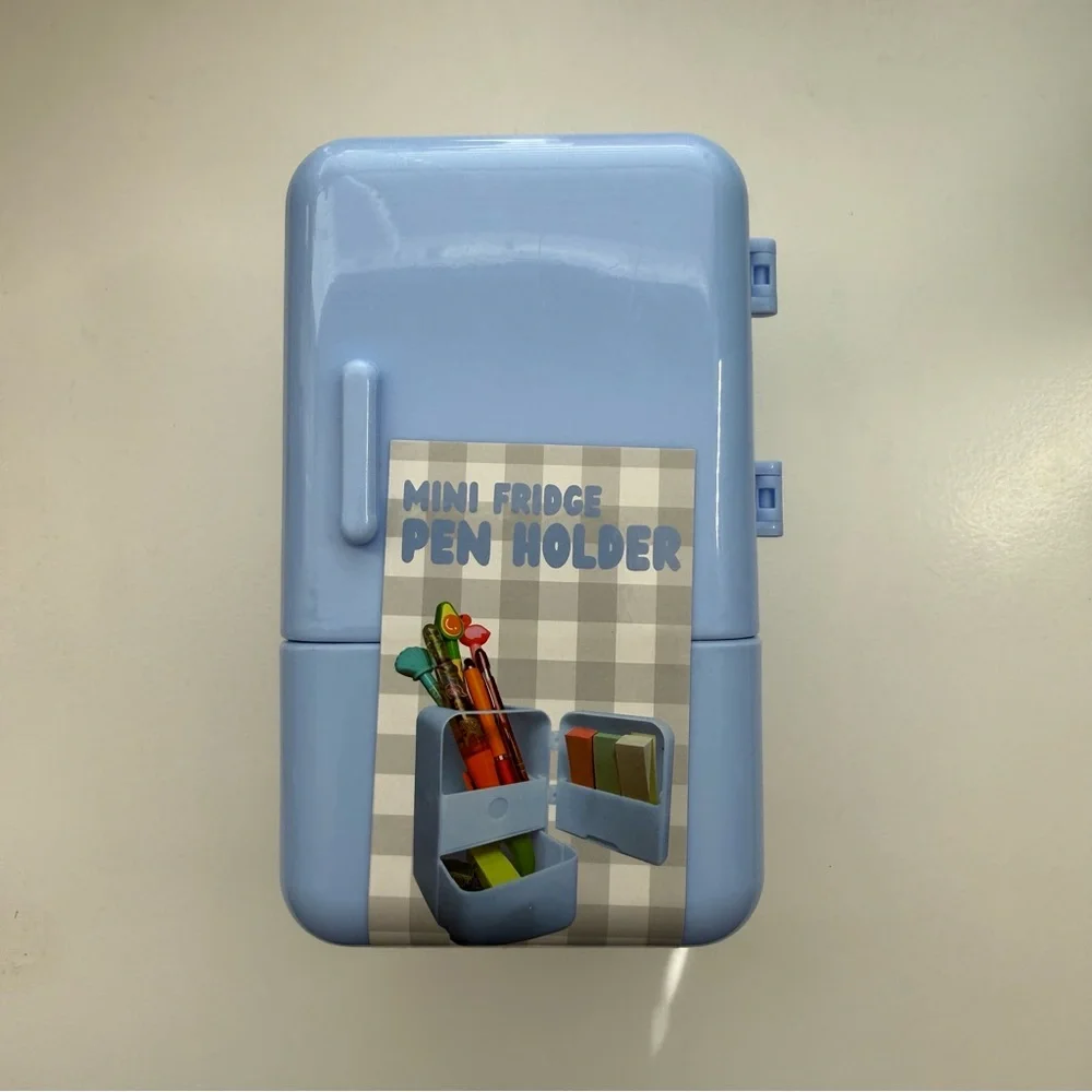 NWT Pale Blue Mini Fridge Pen Holder